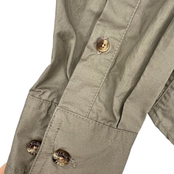 Filson Womens Field Shirt Button Up Tan Khaki Size Small - Picture 8 of 12